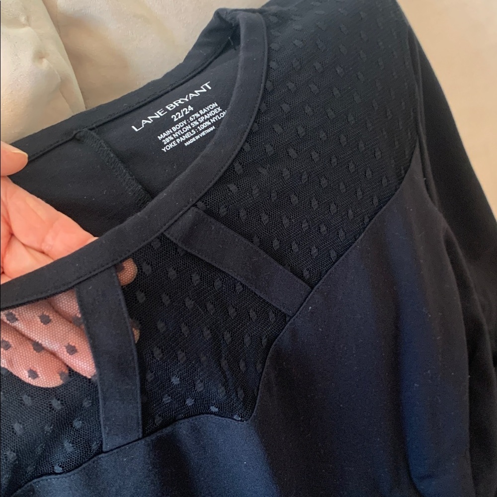 Lane Bryant Black Blouse